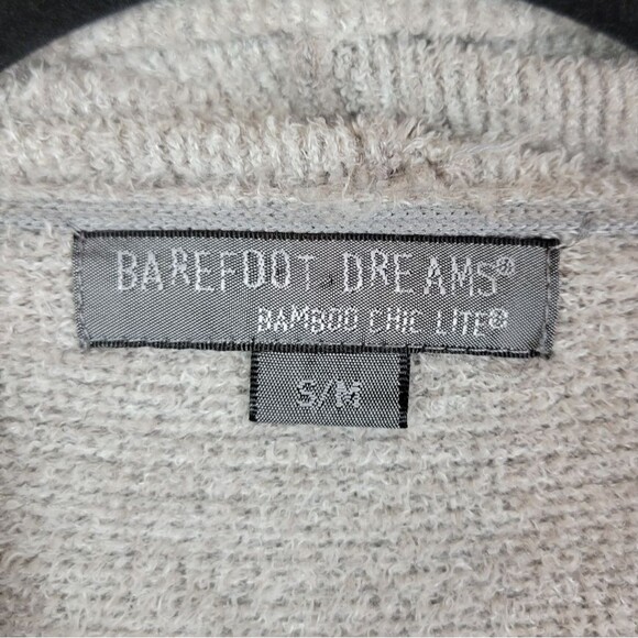 Barefoot Dreams Bamboo Chic Lite Calypso wrap gray open front cardigan sweater - Picture 7 of 9